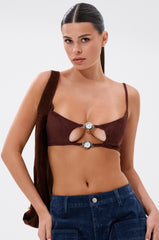 READ BETWEEN THE LINES CLOCK BRALETTE