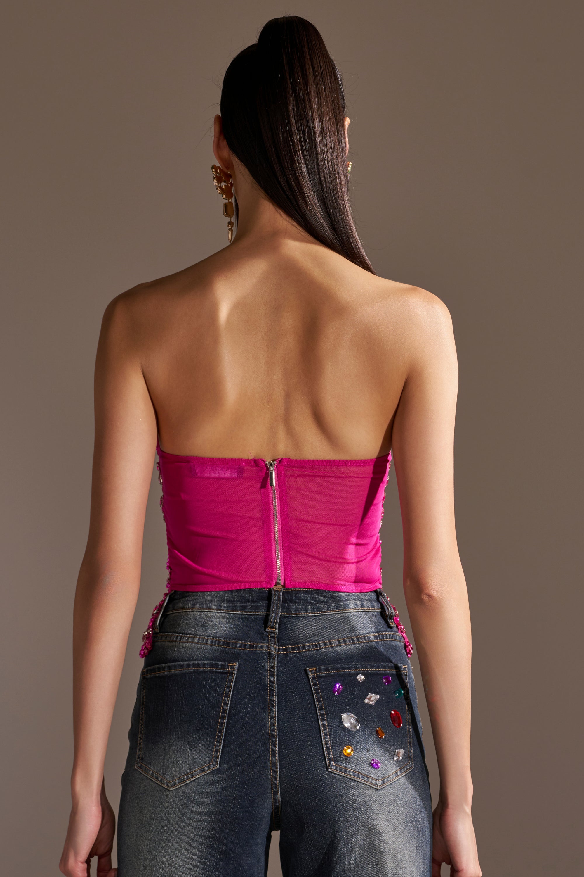 OH HOT DAMN RHINESTONE CORSET