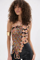 ROUND AND ROUND ASYMMETRIC SLEEVELESS TOP