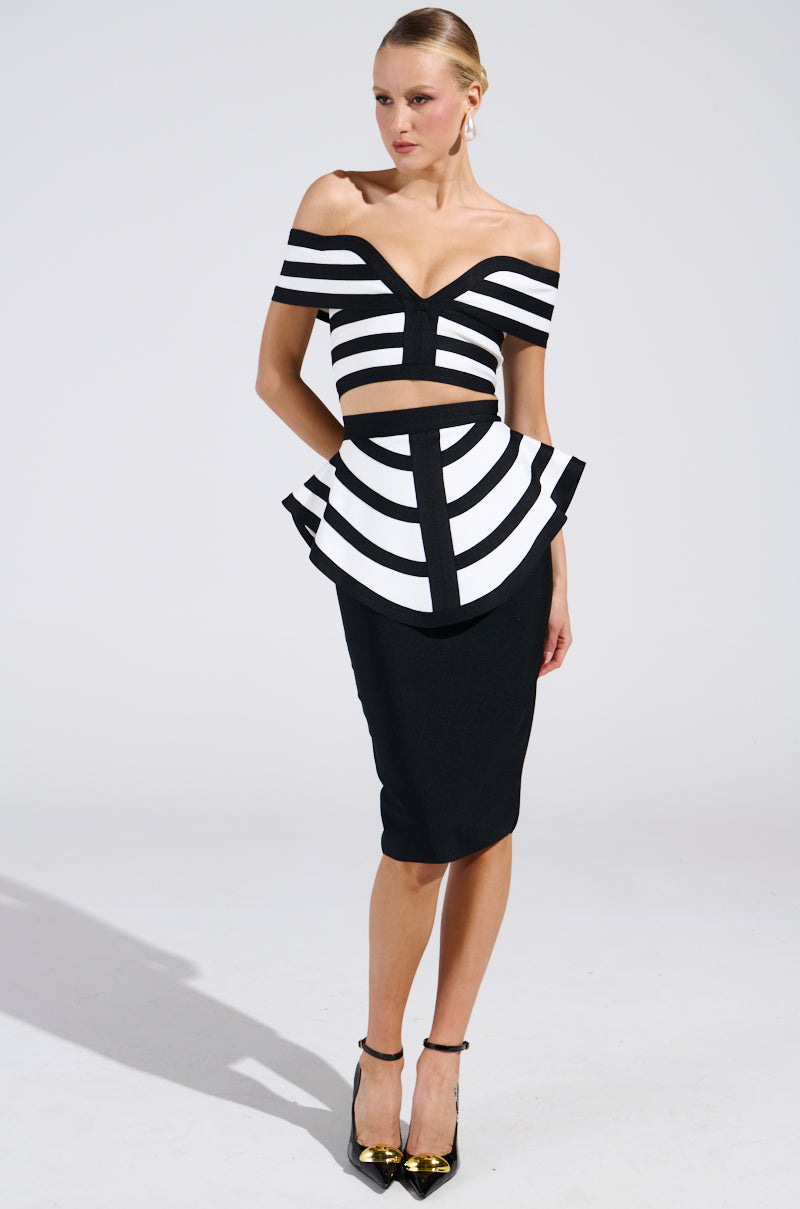 WAITING FOR YOU MIDI SKIRT