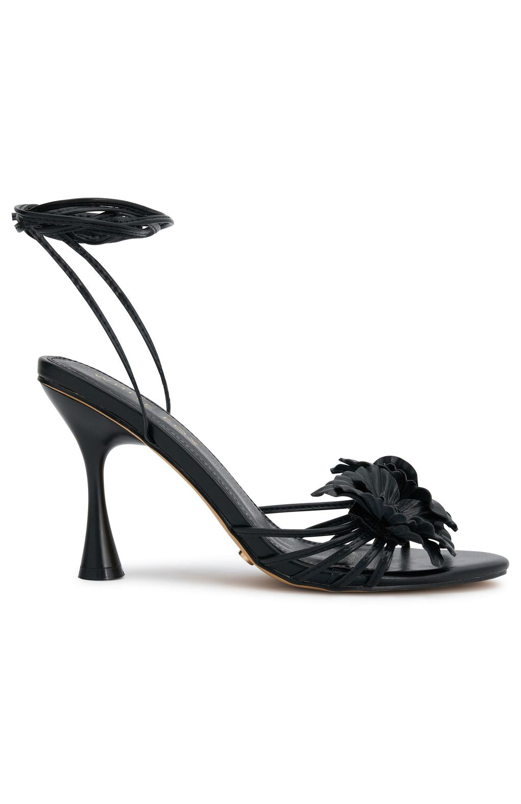 Tempest Wrap Heels Black