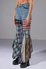 ALEXA PLAID JEANS