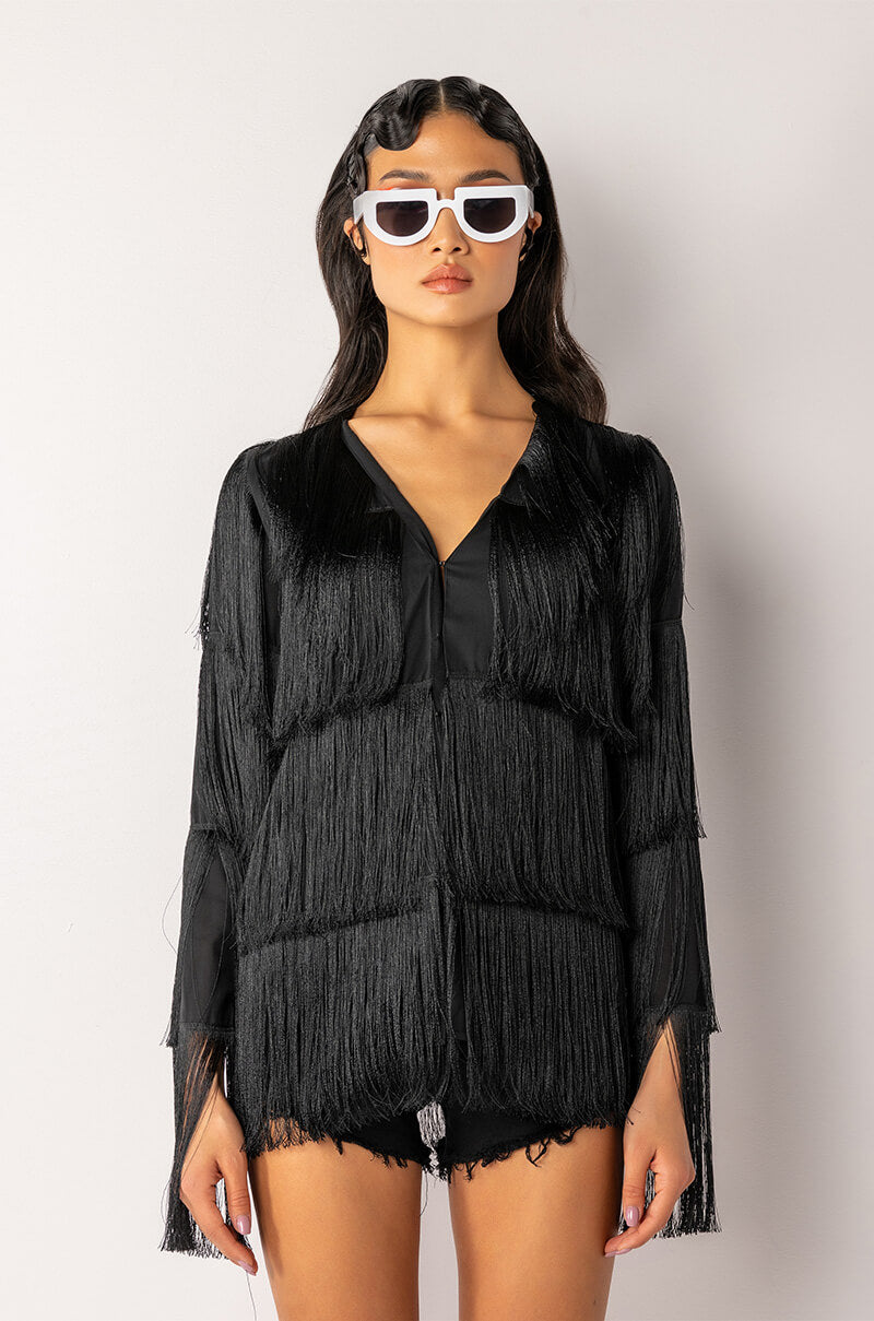 HEIDI FRINGED OUT JACKET