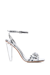 FERNNY SILVER EMBELLISHED SANDAL