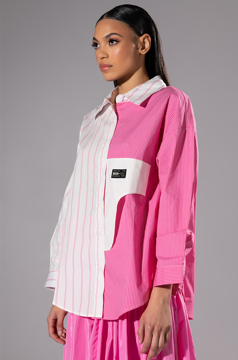 CAITLIN BUTTON DOWN LONG SLEEVE BLOUSE