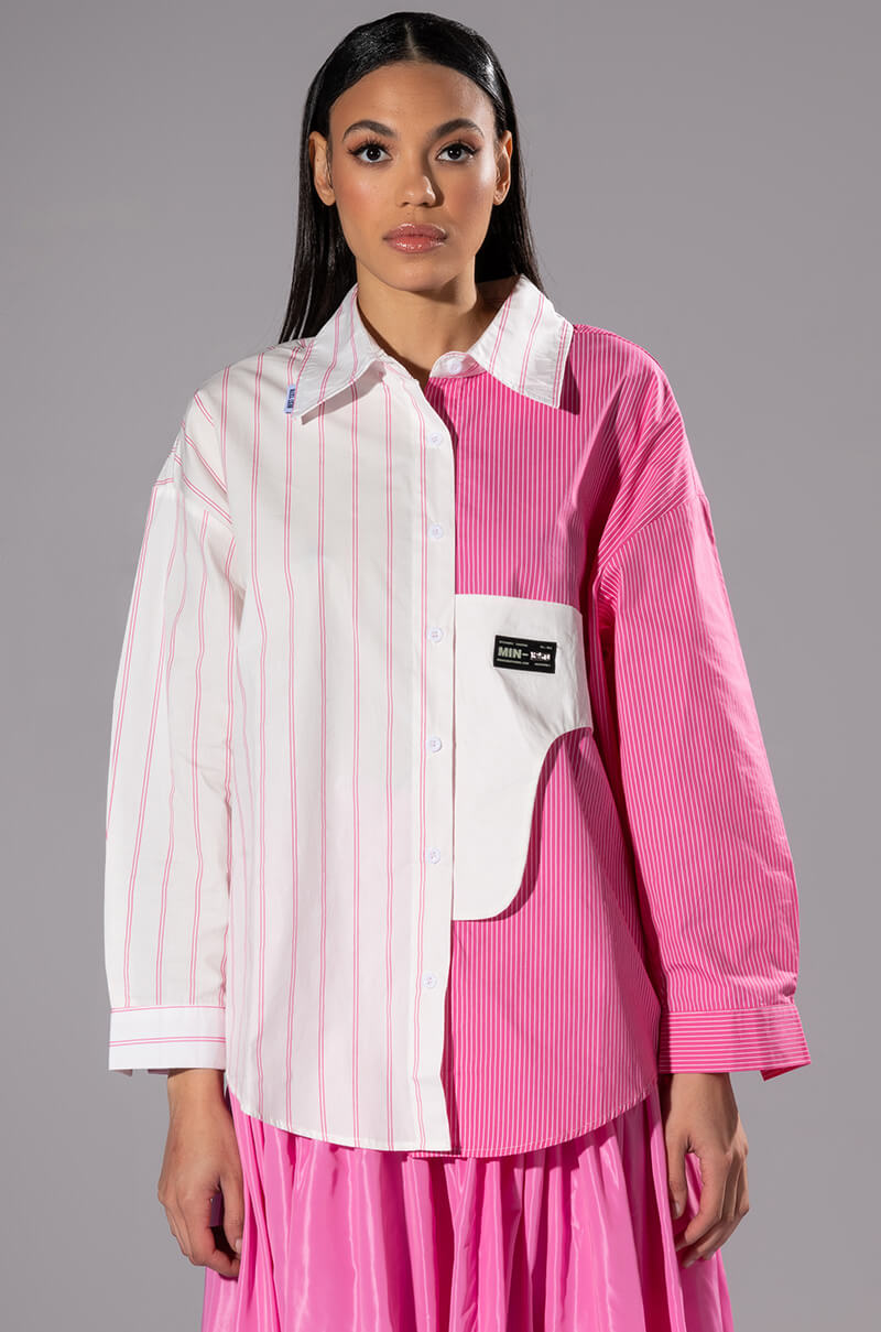CAITLIN BUTTON DOWN LONG SLEEVE BLOUSE