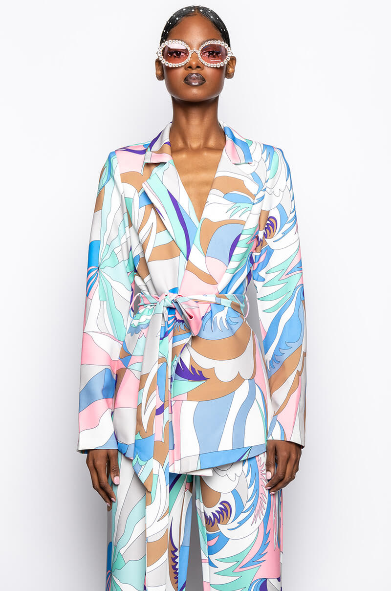BREE PRINTED BLAZER