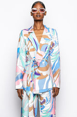 BREE PRINTED BLAZER
