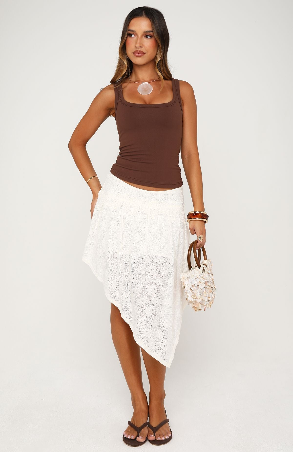 In The Current Skirt Off White
