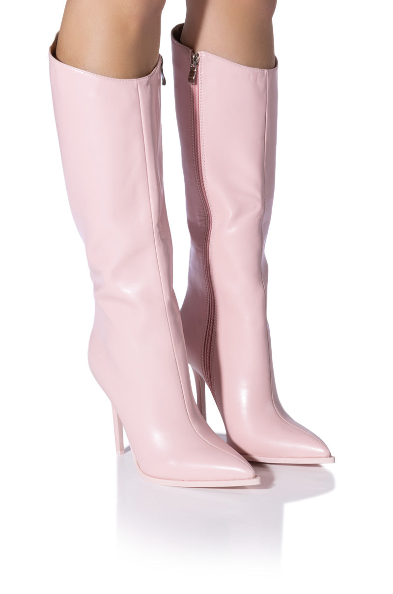 AZALEA WANG SILOS STILETTO BELOW THE KNEE BOOT