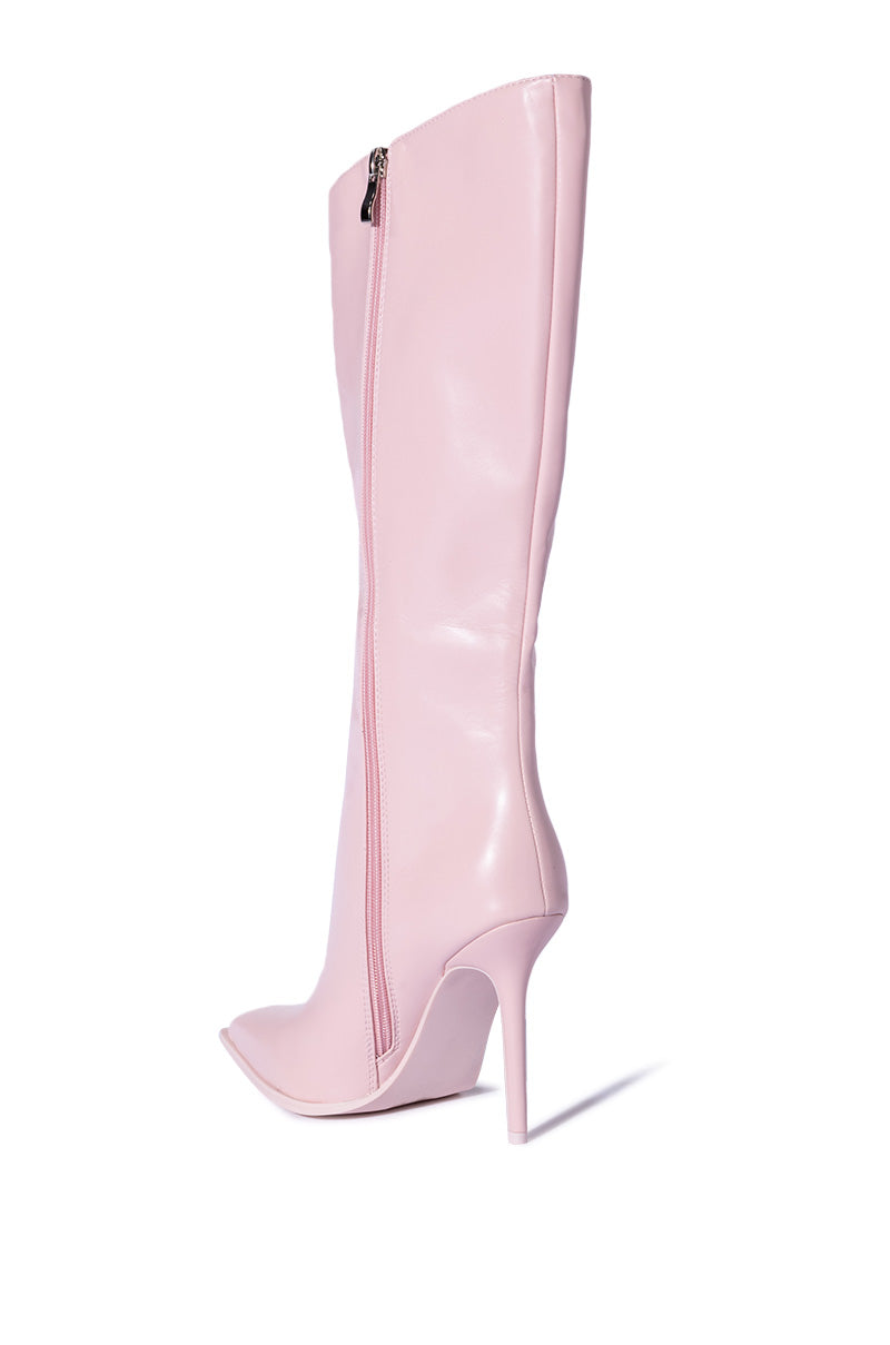 AZALEA WANG SILOS STILETTO BELOW THE KNEE BOOT