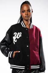 BACK TO SCHOOL AZALEA WANG VARSITY BOMBER