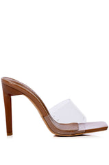 AZALEA WANG DROP STILETTO SANDAL IN NUDE