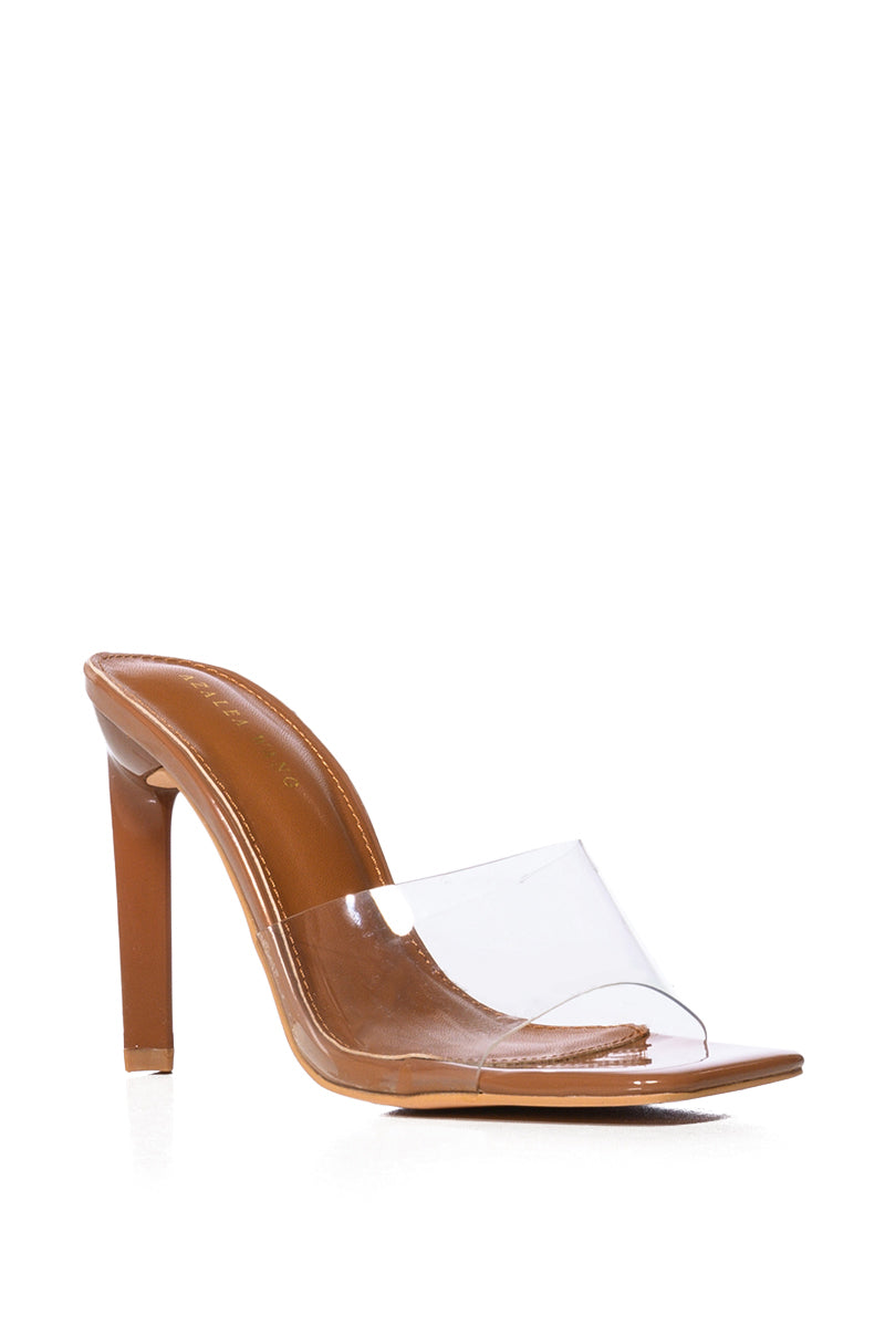 AZALEA WANG DROP STILETTO SANDAL IN NUDE