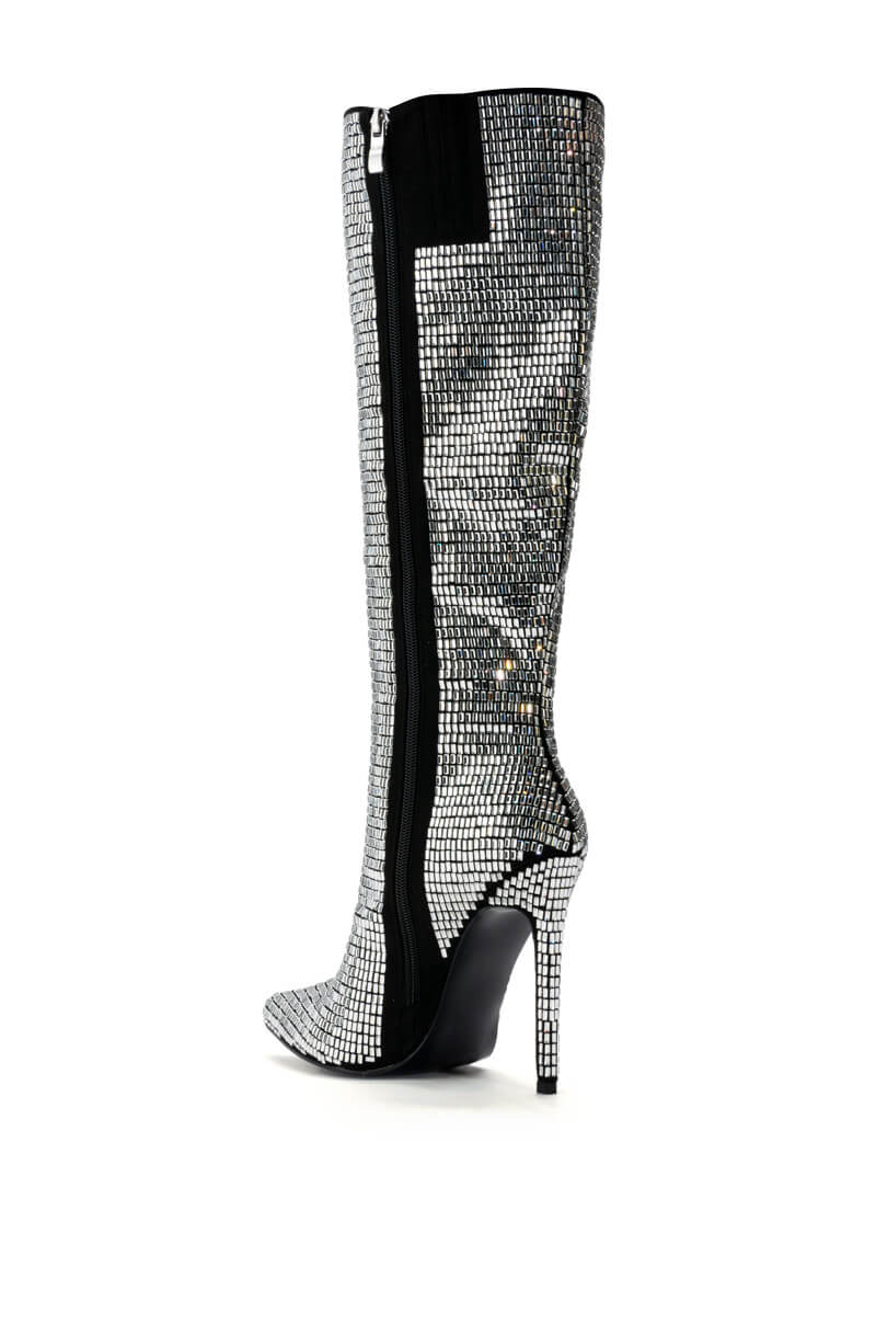 AZALEA WANG ELOISE STILETTO PUMP IN SILVER