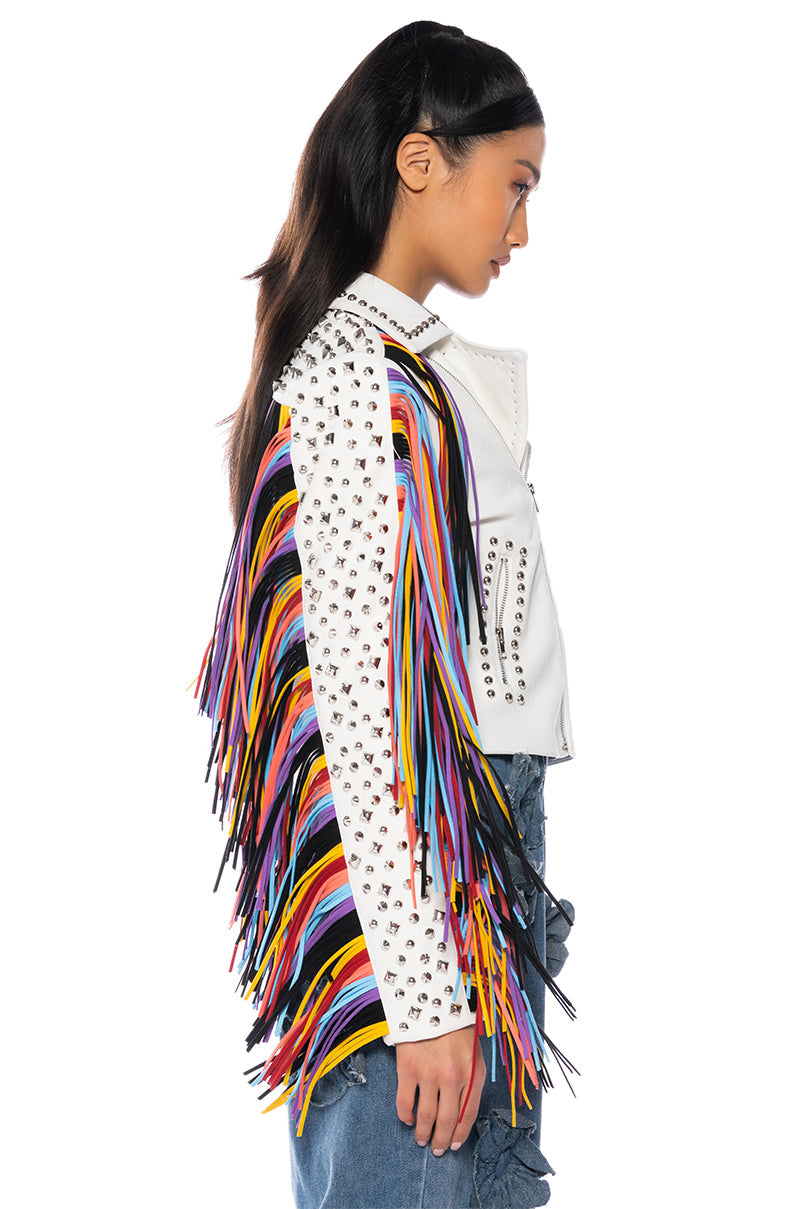 FREE RIDER FRINGE MOTO JACKET