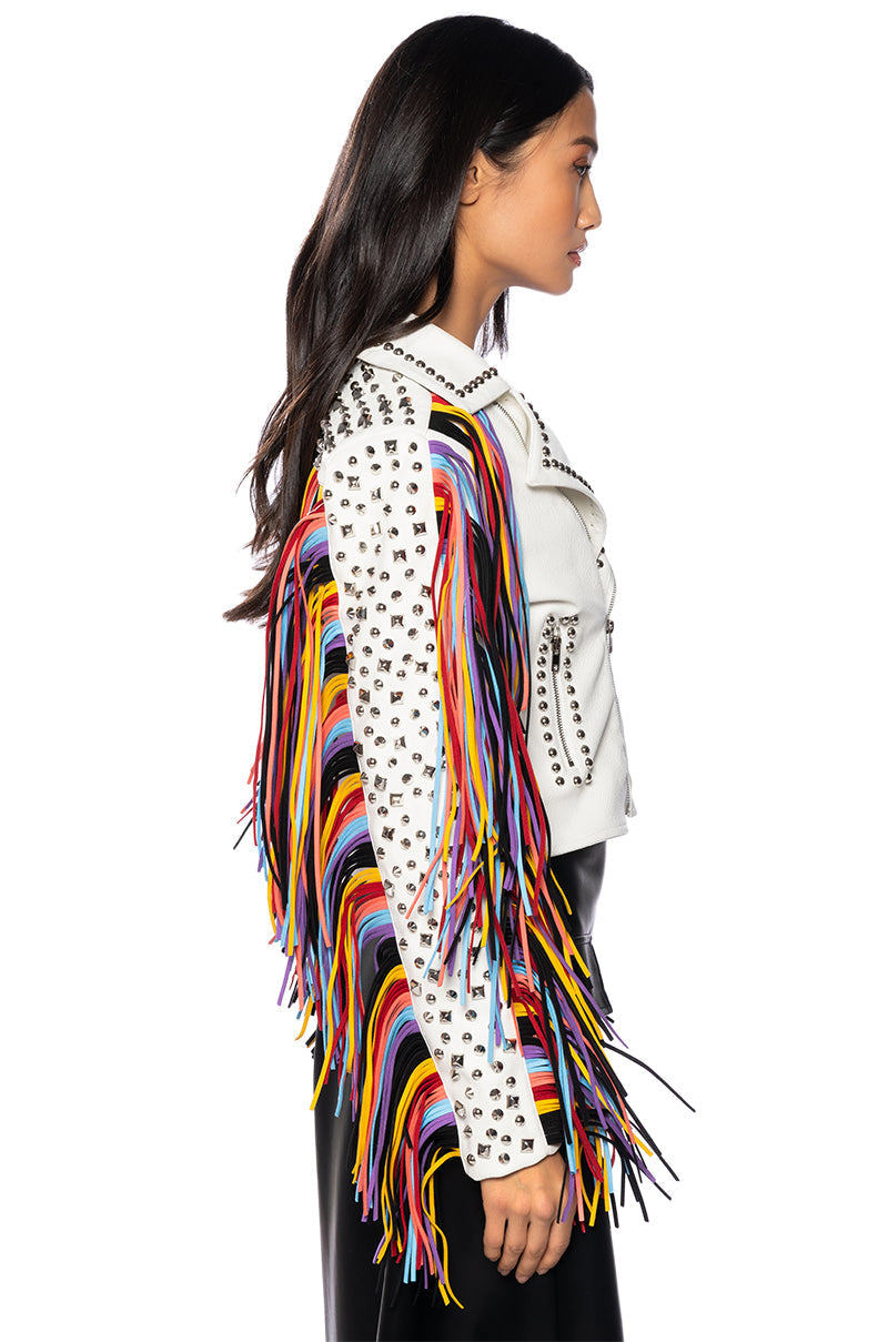 FREE RIDER FRINGE MOTO JACKET