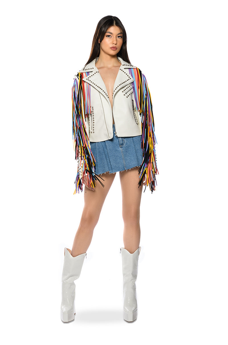 FREE RIDER FRINGE MOTO JACKET