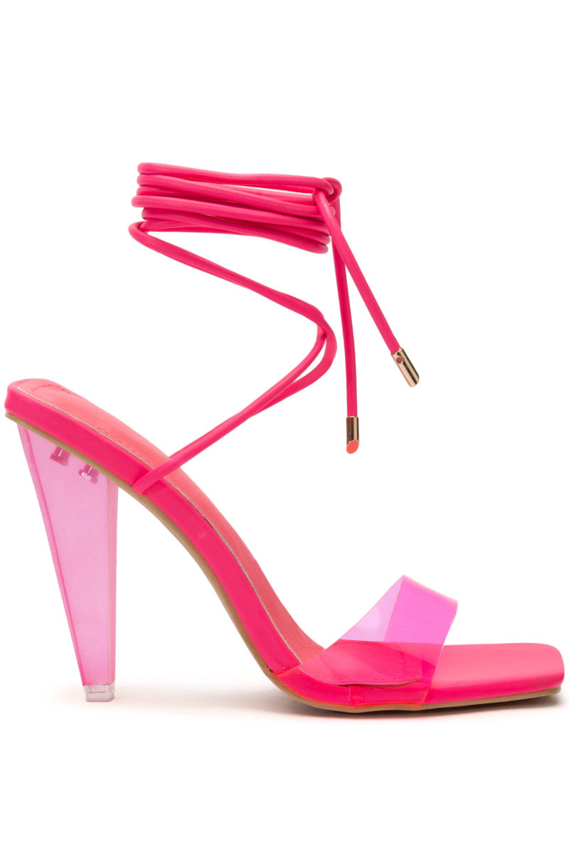 AZALEA WANG FREMONT PVC SANDAL IN PINK