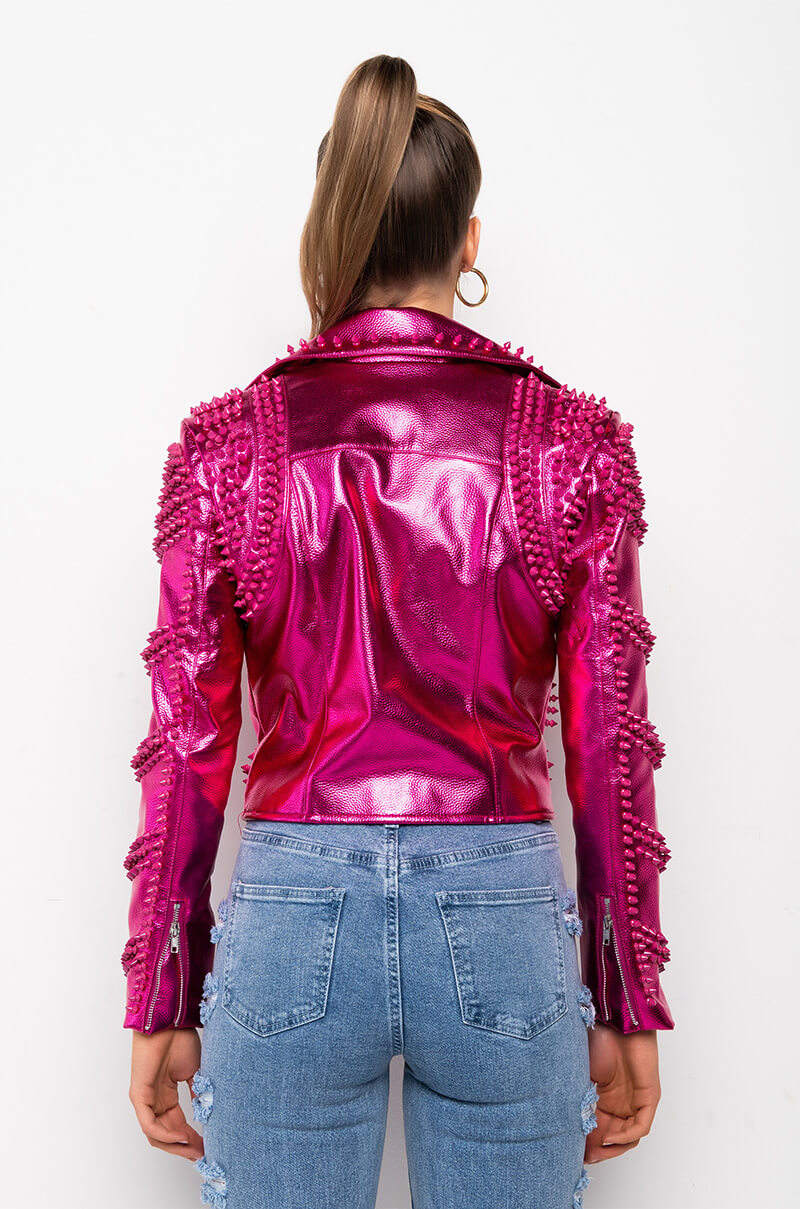 FUTURE NOSTALGIA PINK METALLIC MOTO