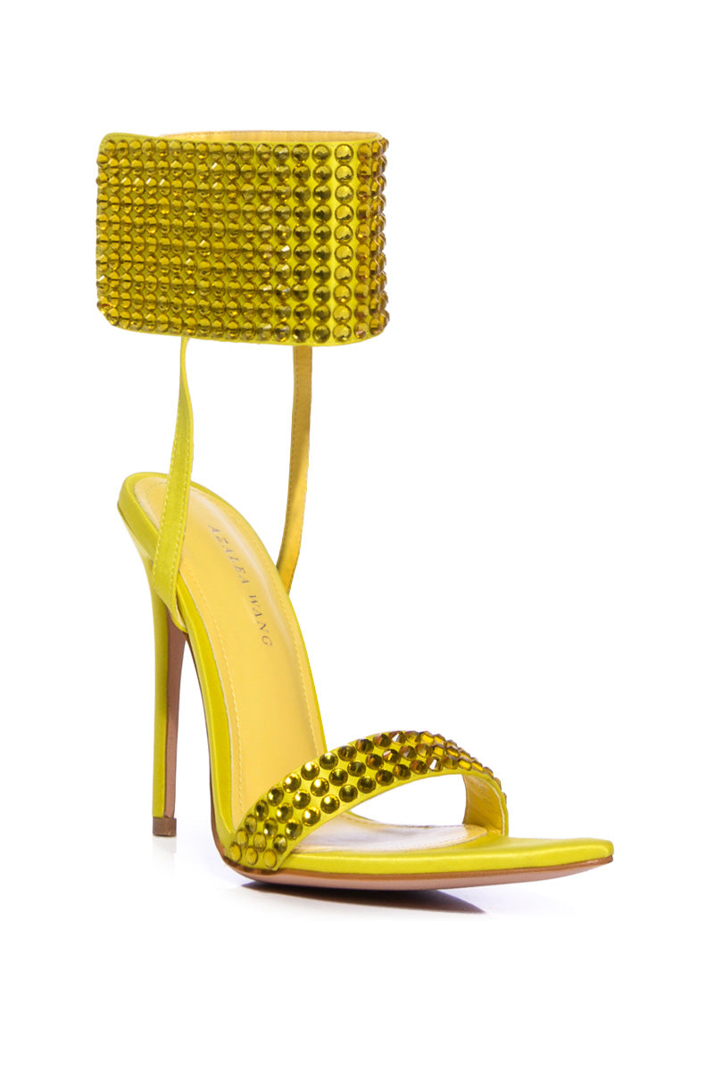 AZALEA WANG GRIFFON EMBELLISHED STILETTO SANDAL