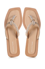 AZALEA WANG IVELLA SILVER ROPE SANDAL