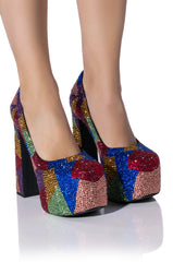 AZALEA WANG MARGARET EMBELLISHED PUMP IN MULTI