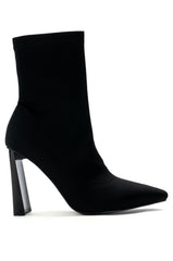 AZALEA WANG MOSCATO NEOPRENE BOOTIE IN BLACK