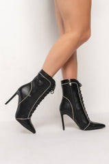 AZALEA WANG NIGHTS IN VEGAS STILETTO BOOTIE IN BLACK