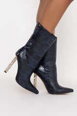 AZALEA WANG PLAY WITH MY HEART STILETTO BOOTIE IN BLUE