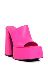 AZALEA WANG SHEBA CHUNKY MULE IN PINK
