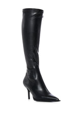 AZALEA WANG SHULI BLACK KITTEN HEEL BOOT