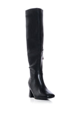 AZALEA WANG SIREN SONG BLACK CHUNKY BOOT