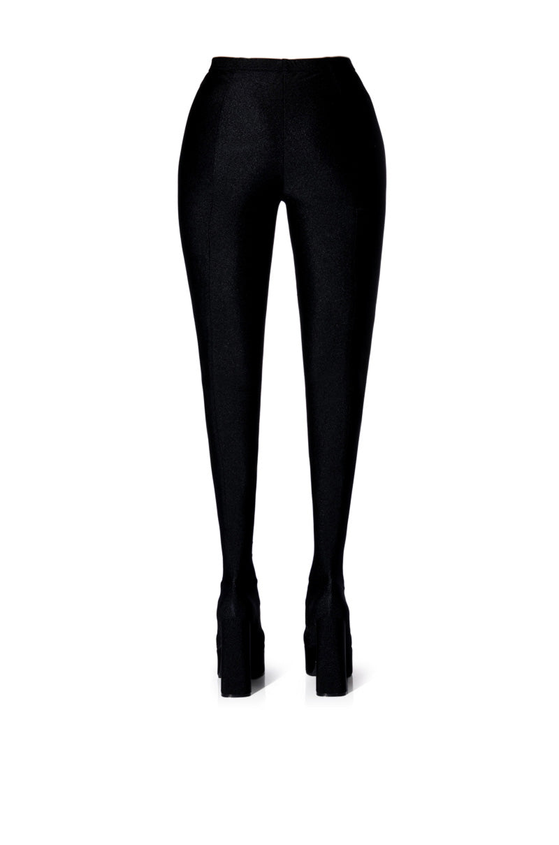 AZALA WANG HEYHEY DISCO STRETCH CHUNKY PANT BOOT IN BLACK
