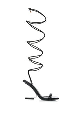AZALEA WANG FERNANDA SWOOP HEEL SANDAL