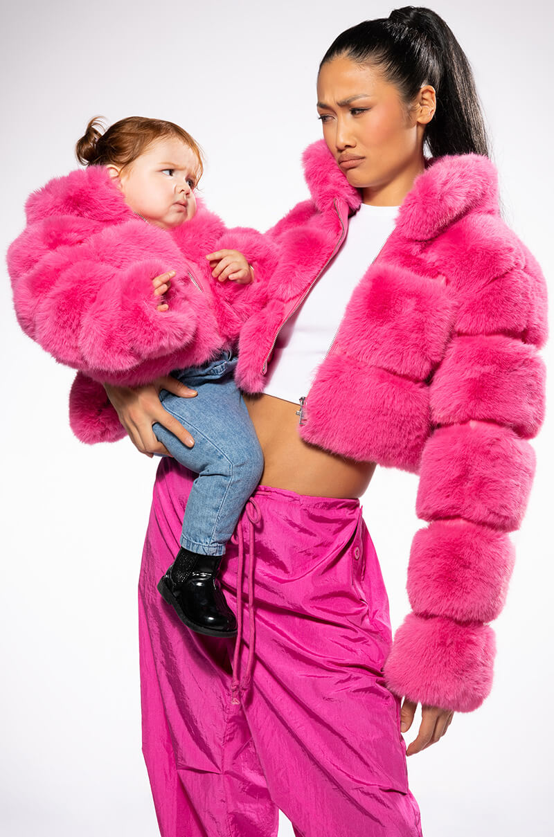 BARBZ FAUX FUR JACKET