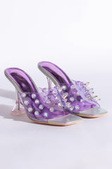AZALEA WANG SWEET AND SOUR CHUNKY SANDAL IN PURPLE