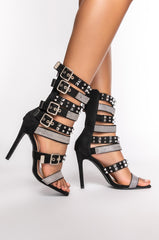 AZALEA WANG SWEET THEN SOUR STILETTO SANDAL IN BLACK