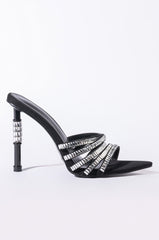 AZALEA WANG TAKE IT BACK STILETTO SANDAL IN BLACK