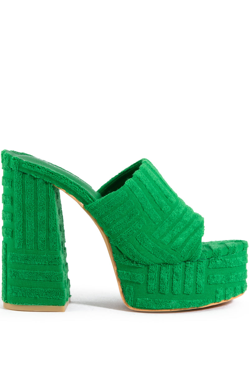 AZALEA WANG MARITZA GREEN TERRY MULE