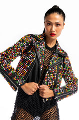 TASTE THE RAINBOW MOTO JACKET