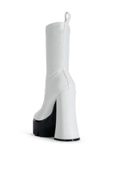 AZALEA WANG TATI CHUNKY BOOT IN WHITE