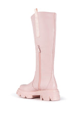 AZALEA WANG VALERIE SLIP ON PINK BOOT IN PINK