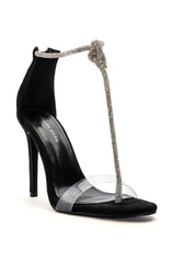 AZALEA WANG TIA STILETTO SANDAL IN SILVER