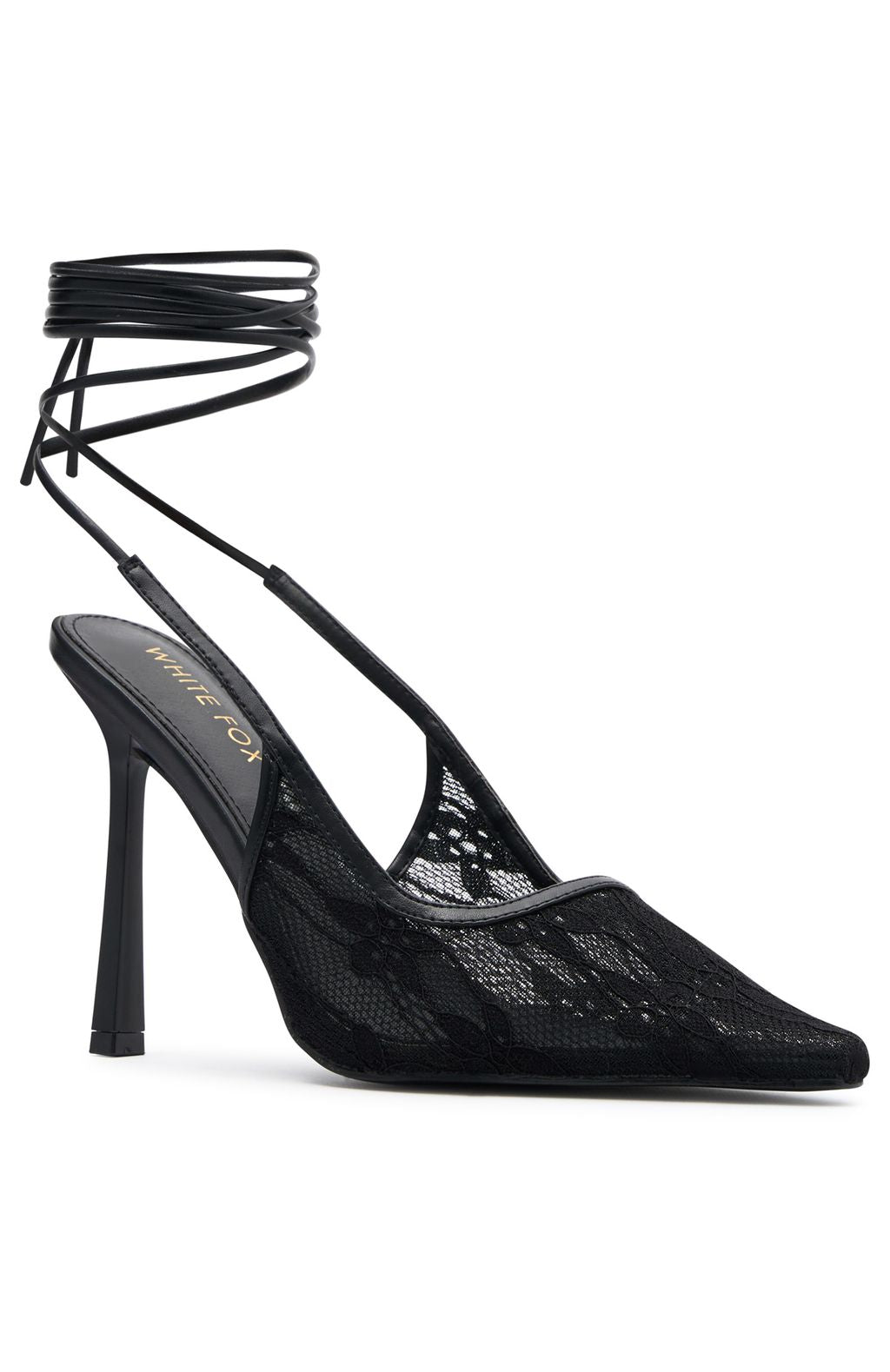 Sonnet Wrap Heels Black Lace