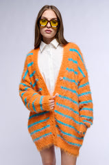 BABY FRESH OVERSIZED FUZZY CARDIGAN