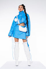 BACK AGAIN CROPPED PUFFER BOMBER