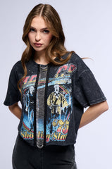 BAD COMPANY CHAIN DETAIL CROPPED TEE