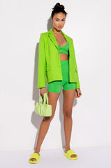 BASIC LUXE NEON GREEN BRALETTE