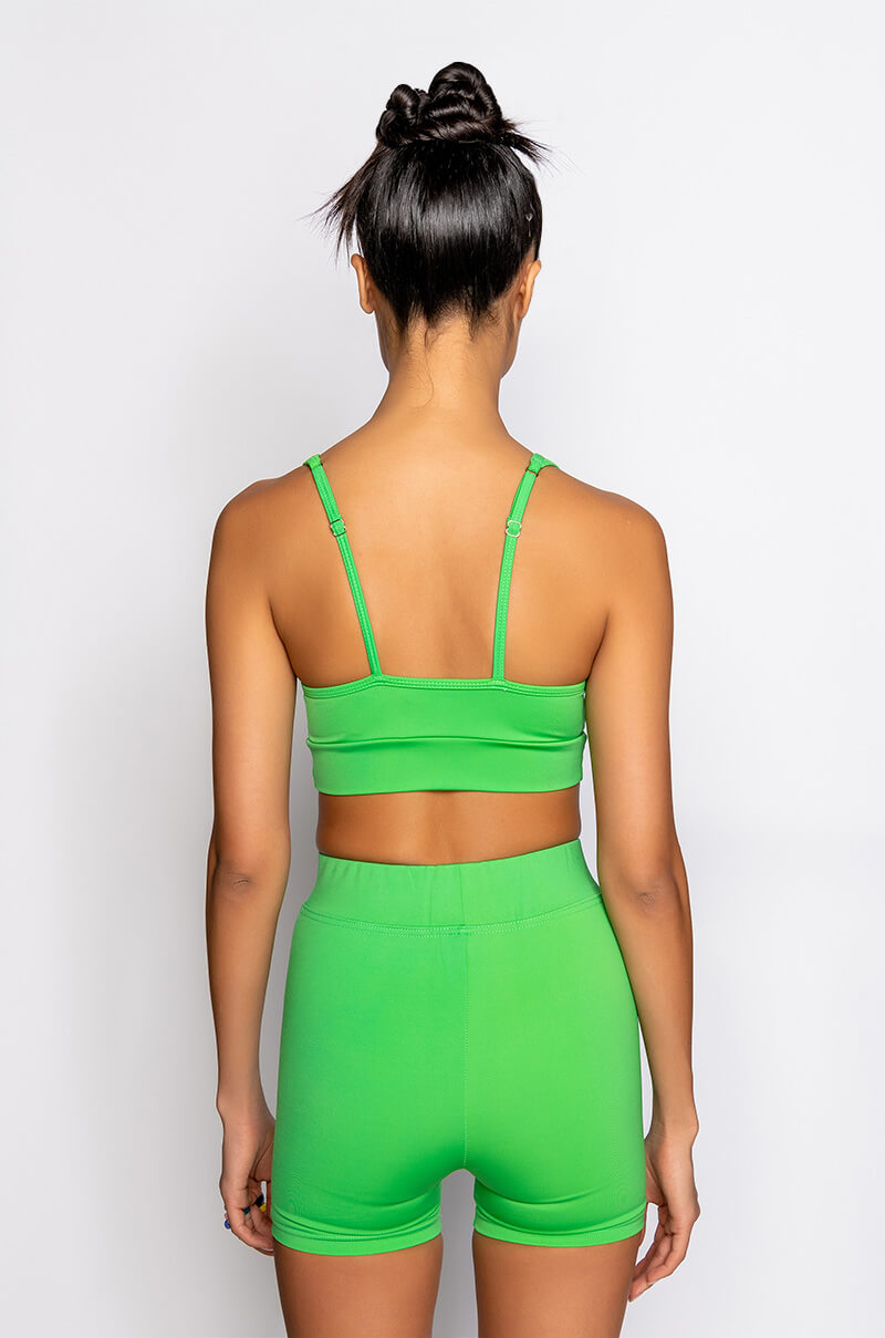 BASIC LUXE NEON GREEN BRALETTE